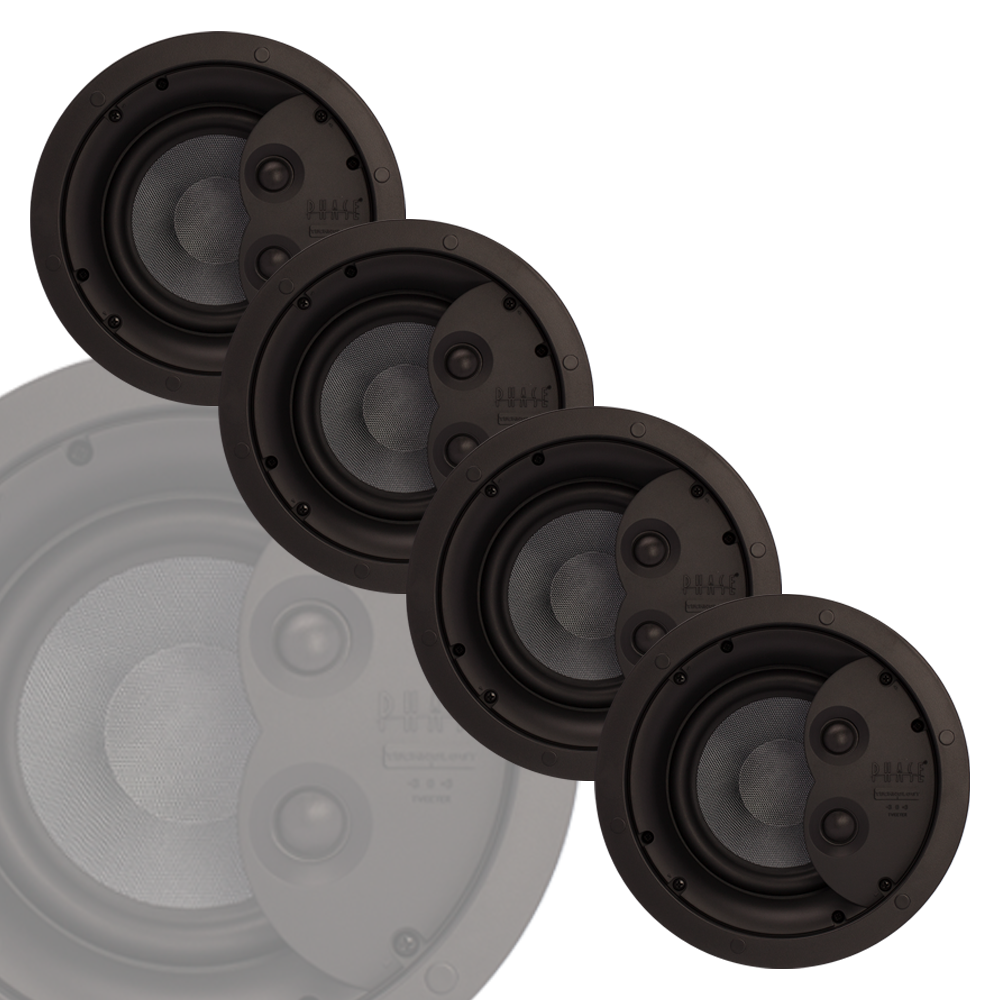 6.5" 2-way Ceiling Speaker Master Pack (4 Units)